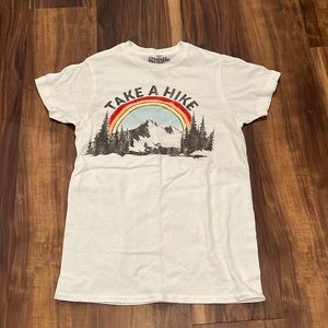 Goodie two sleeves Take A Hike t shirt - size XS
